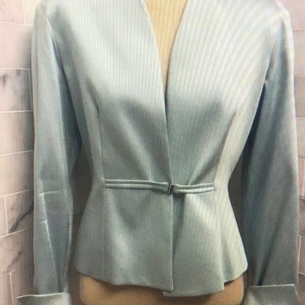 Retro Don Caster Steel Blue Work Blazer